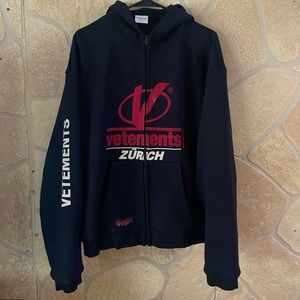 Vetements Zurich Reversible Hoodie AW18